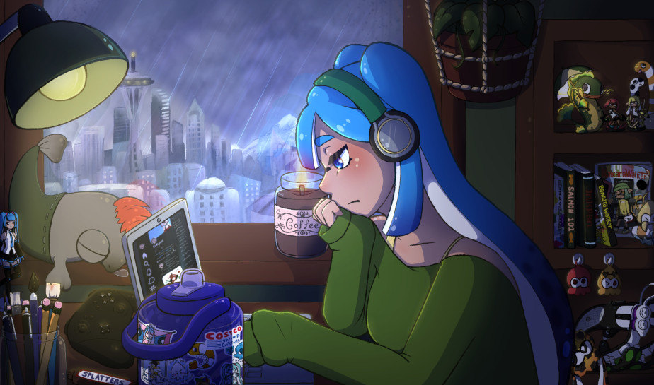 Lofi girl inkling art